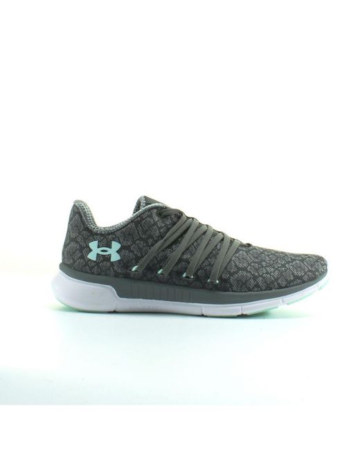 Under Armour Green Charged Transit Lace Up Textile Trainers 3019860 100