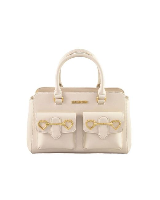 Moschino Natural Love Handbag With Shoulder Strap