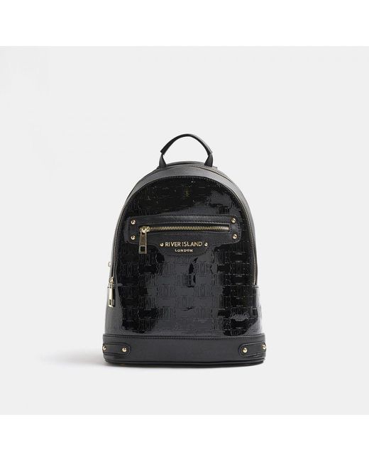 backpack embossed monogram