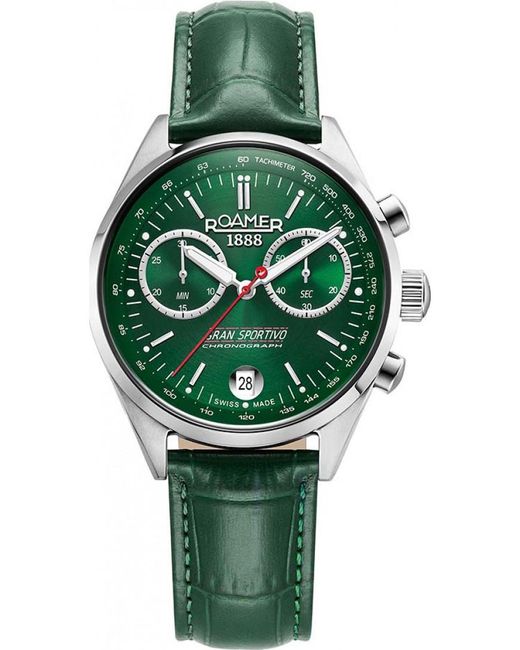 Roamer Green 978818-41-75-20 Gran Sportivo Watch And Strap Gift Set for men
