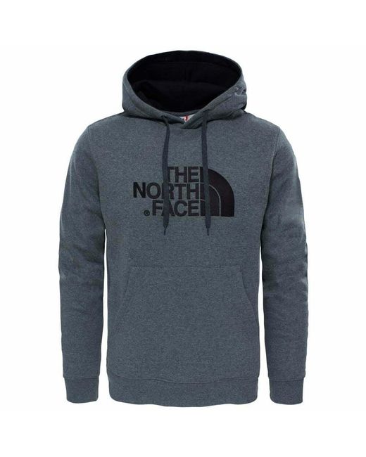 The North Face Blue Embroidery Drew Peak Hoodie for men