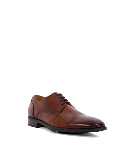 Dune Brown Wf Suffix Wide Fit Leather Derby for men