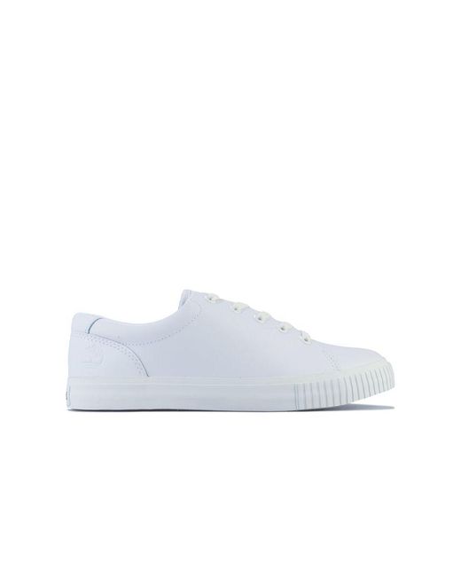 Timberland White Womenss Skyla Bay Leather Oxford Trainers