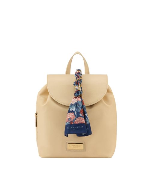 Laura Ashley Natural Backpack Faux Leather
