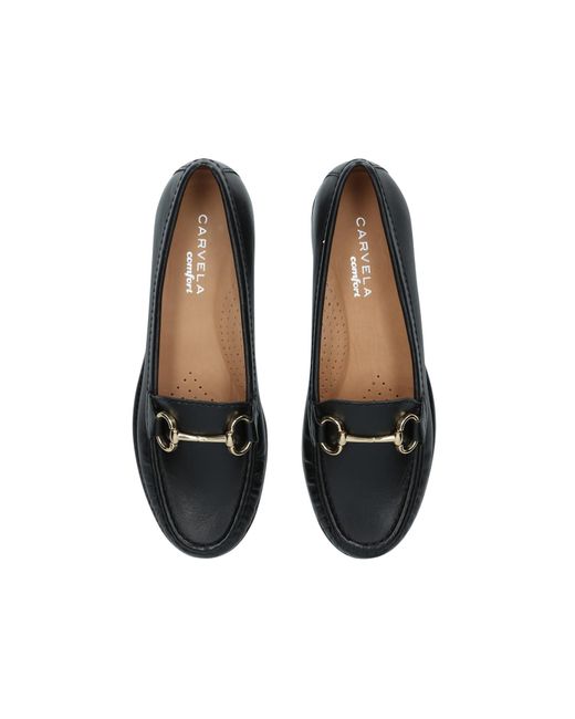 Carvela Kurt Geiger Black Leather Click Loafers