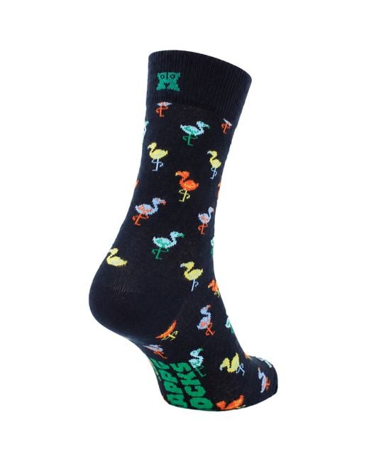 Happy Socks Blue 1-Pack Flamingo Cotton for men