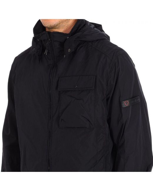Strellson Black Waterproof Jacket With Detachable Hood 10003786 Man for men