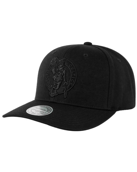 Mitchell & Ness Black Nba Boston Celtics Outline Logo Cap