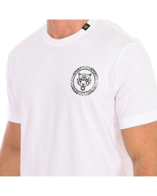 Philipp Plein White Tips412 Short Sleeve T-Shirt for men