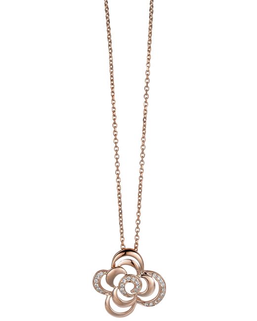 Orphelia Black 925 Sterling Chain With Pendant