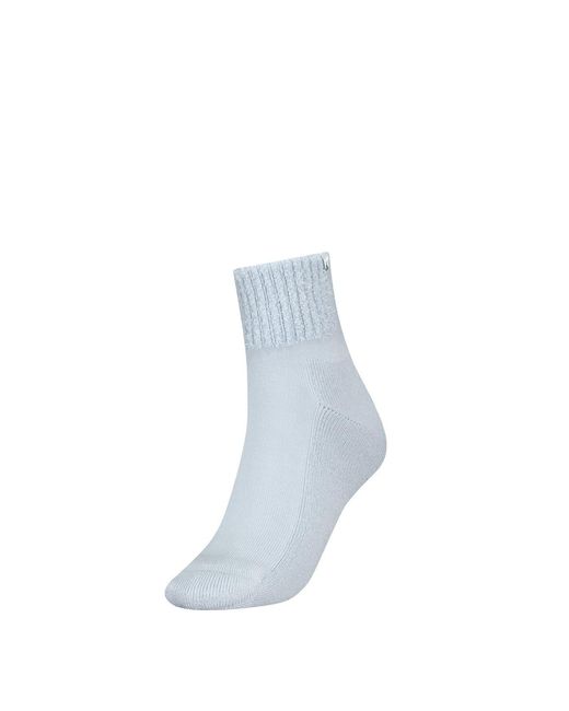 Calvin Klein Blue Trainer Crew Socks With Logo