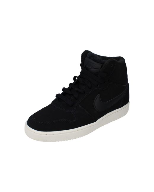 Nike Black Ebernon Mid Se Hi Top Trainers
