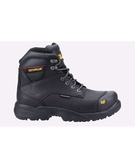 Caterpillar Safety Black Spiro Waterporoof Boots for men