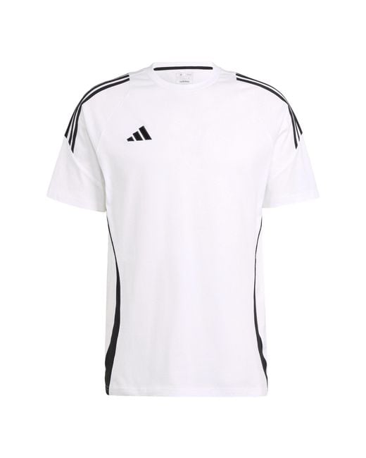 Adidas Originals White Tiro 24 Sweat Tee for men