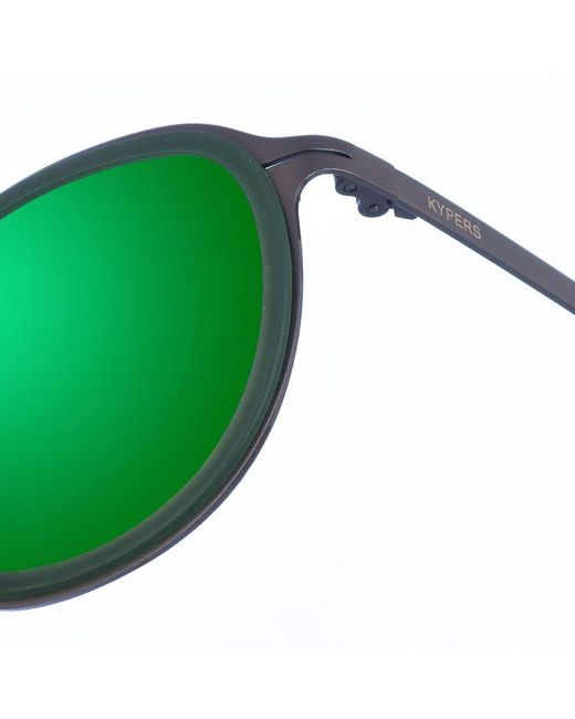 Kypers Green Jossie Oval-Shaped Metal Sunglasses