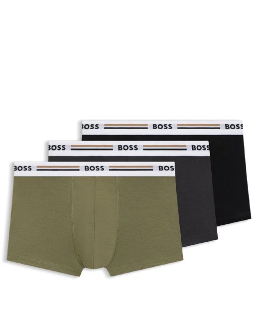 Boss Green Pack Of Revive Trunks for men