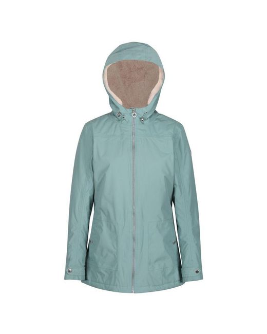 Regatta Blue Ladies Bergonia Ii Hooded Waterproof Jacket (Ivy Moss)