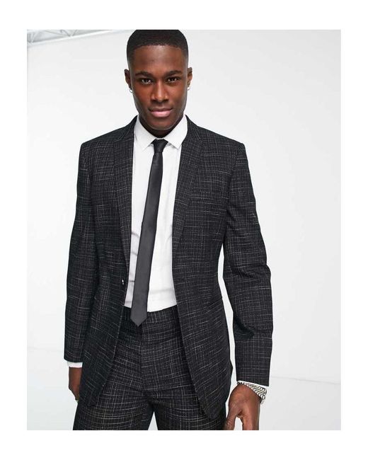 ASOS Blue Skinny Suit Jacket for men