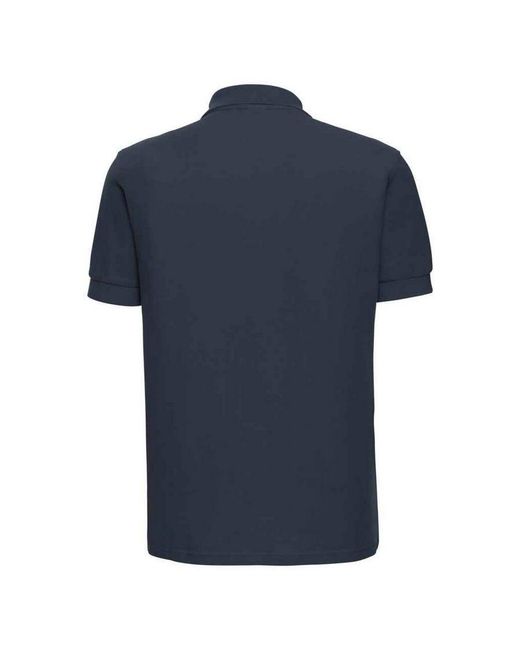 Russell Blue Ultimate Cotton Pique Polo Shirt (French) for men