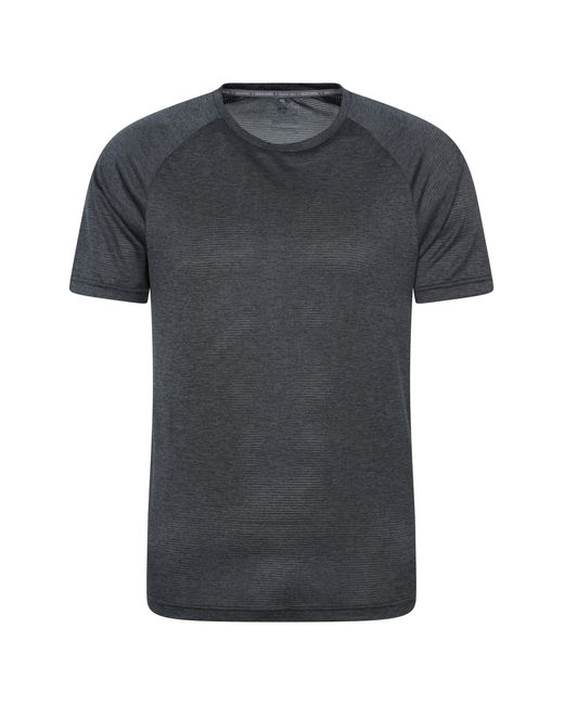 Mountain Warehouse Blue 'Pulse' Isocool Tee Quick Wicking Breathable Sports T-Shirt for men