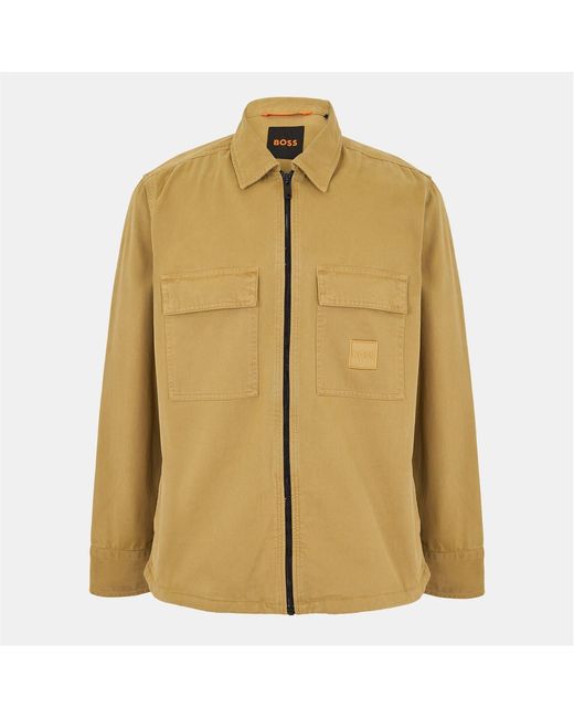 Boss Natural Lovel Zipped Overshirt for men