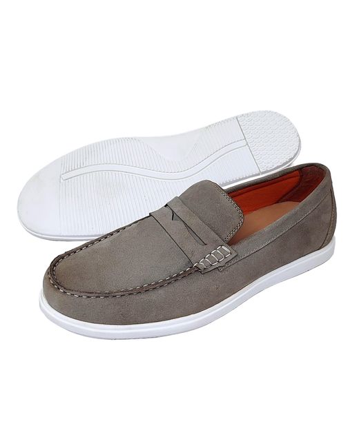 LB Comfort White Claudio Leather Shoes for men