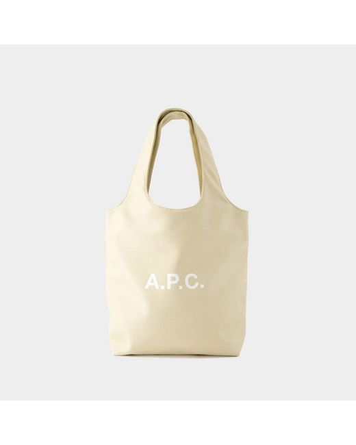 A.P.C. Natural Ninon Small Tote Bag - - Synthetic - Cream