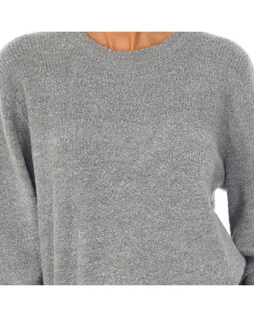 Napapijri Gray Doucle Cw Wool Sweater Long Sleeve And Round Neck Ga4Fo1