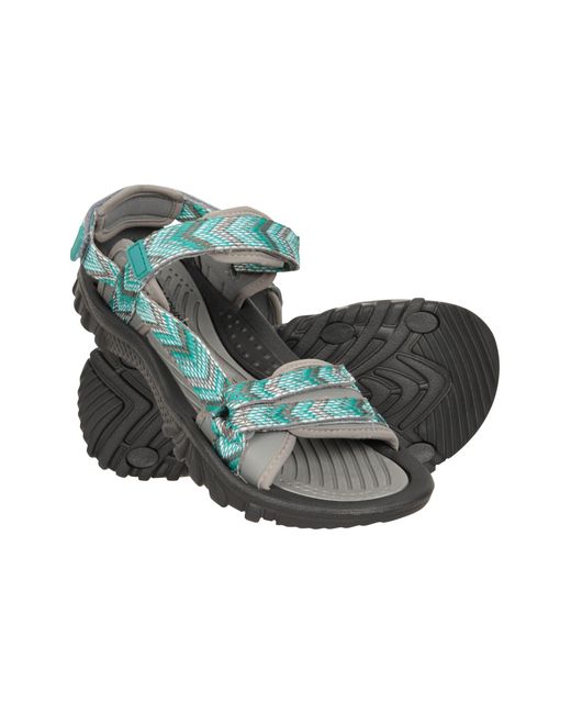 Mountain Warehouse Green 'Cyprus' Sandals Breathable Comfy Everyday Summer Shoes Textile
