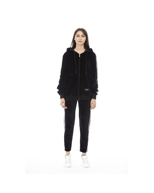 Baldinini Velvet Trainingspak Zijkanten Met Strepen in het Black