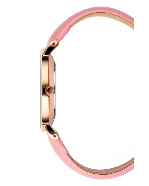 Orphelia Pink Fashion Perla Watch Of711808 Leather