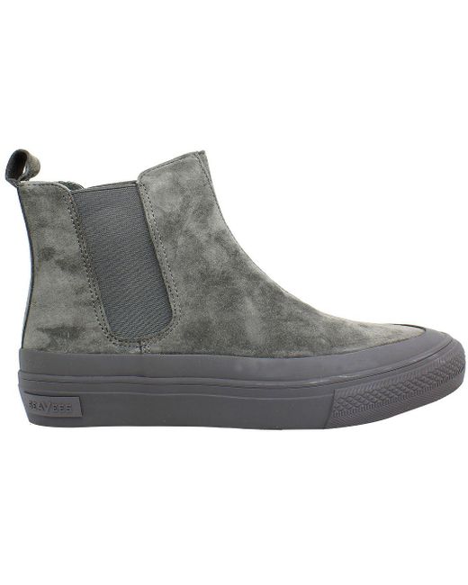 Seavees Gray Shipyard Boots Leather