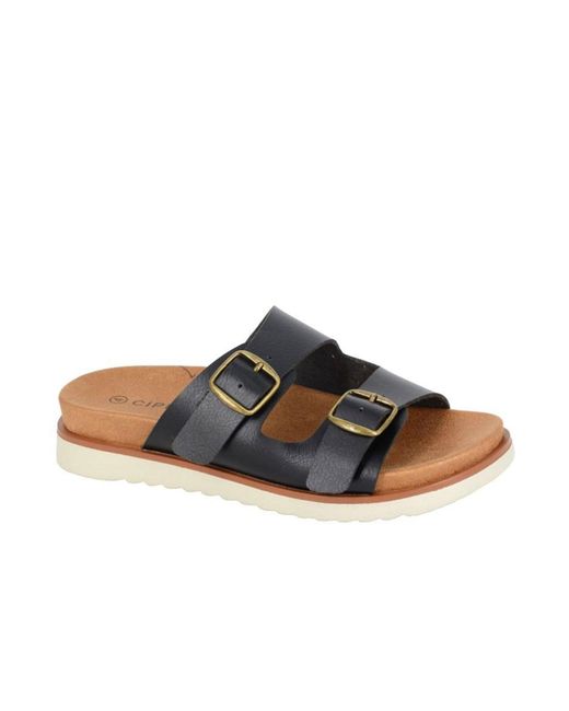 Cipriata Black Tiberia Sandals