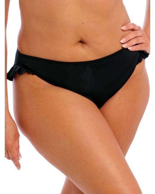 Elomi Black Plain Sailing High Leg Brief