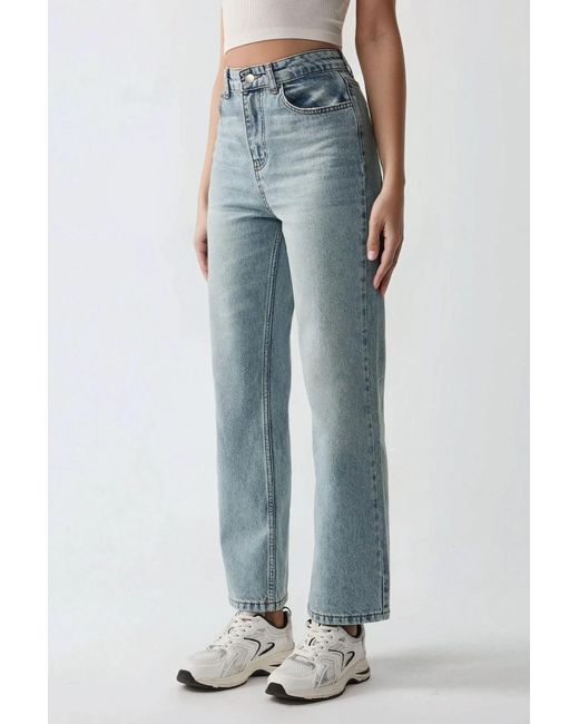 Hiccup Blue Straight Leg Denim Jeans