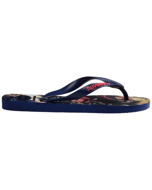 Havaianas Blue Super Graphic Print Flip Flop Sandals