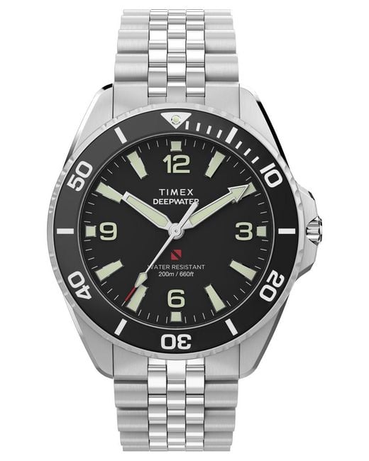 Timex Metallic Deep Water Arctic Watch Tw2Y64500 Stainless Steel for men