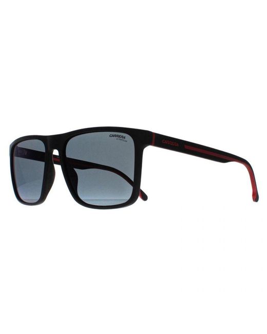Carrera Black Rectangular Plastic Sunglasses for men
