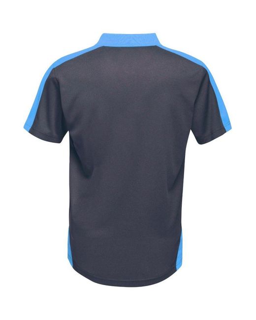 Regatta Blue Contrast Coolweave Quick Dry Work Polo Shirt for men