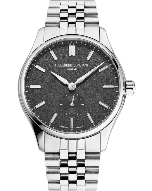Frederique Constant Gray Frédérique Classics Index Small Seconds Watch Fc-530G3B6B Stainless Steel for men