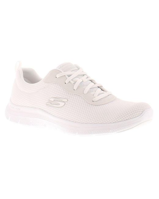 Skechers Pink Trainers Flex Appeal 4 0 Lace Up