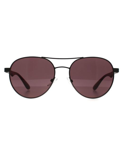 Calvin Klein Brown Aviator Matte Gunmetal Ck19313S
