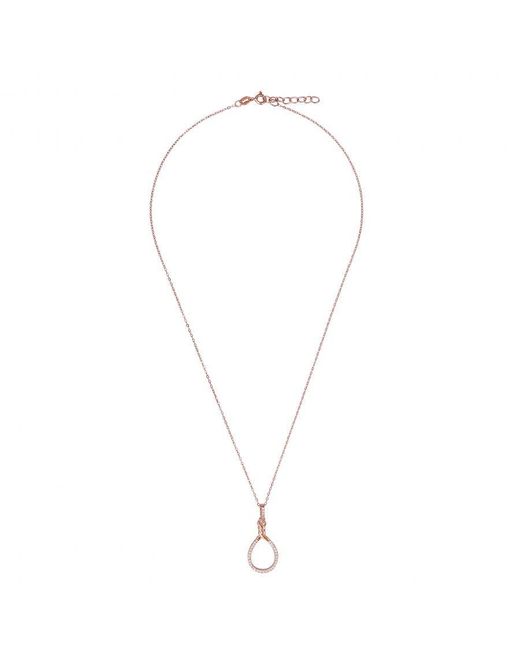Orphelia Metallic 'Aava' 925 Sterling Chain With Pendant