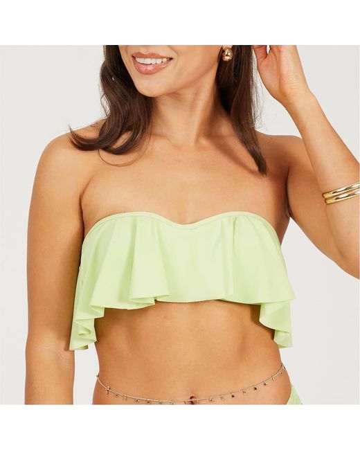Brave Soul Green Structured Bikini Top