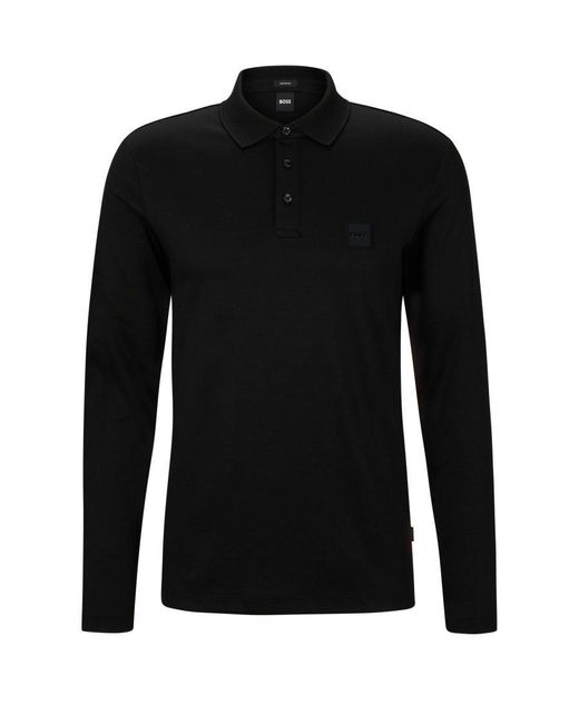 Boss Black Hugo Boss Pado 08 Long Sleeved Polo Shirt for men