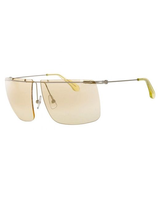 Calvin Klein White Rectangular-Shaped Metal Sunglasses Ck2133S for men