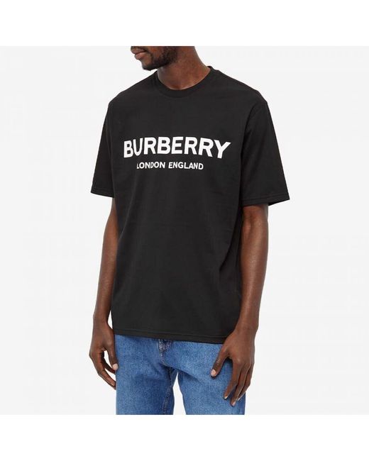 Burberry Black London Letchford T-Shirt Cotton for men