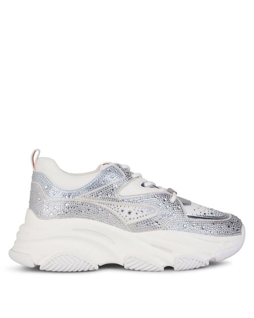 Steve Madden White Privy Trainer