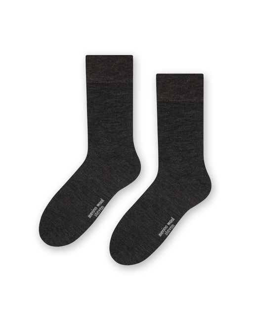 Steve Madden Black Merino Wool Socks for men