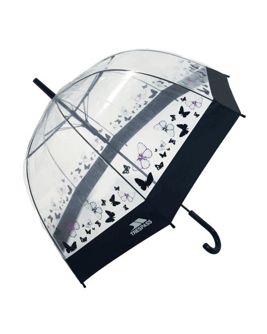 Trespass Blue Papillon Clear Umbrella (Butterfly Print)